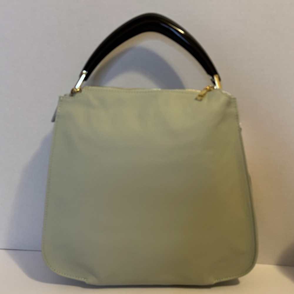 Viola Castellani Genuine Leather Sage Handbag
